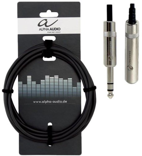 Alpha Audio Alpha audio 190711 Pro Line słuchawki (gniazdo jack stereo 6,3 MM, wtyczka jack stereo na przedłużenie) 190711