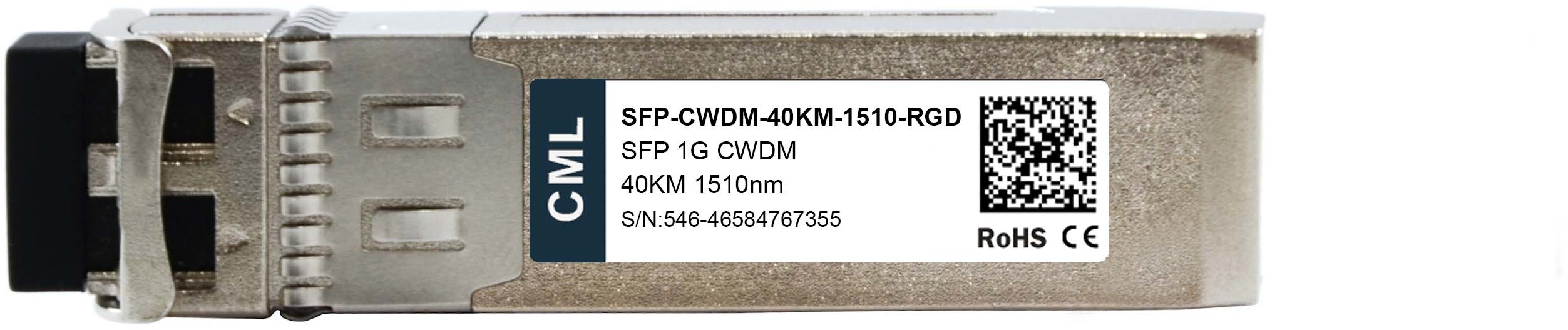 CML SFP-CWDM-40KM-1510-RGD SFP-C-1G-040-1510-R
