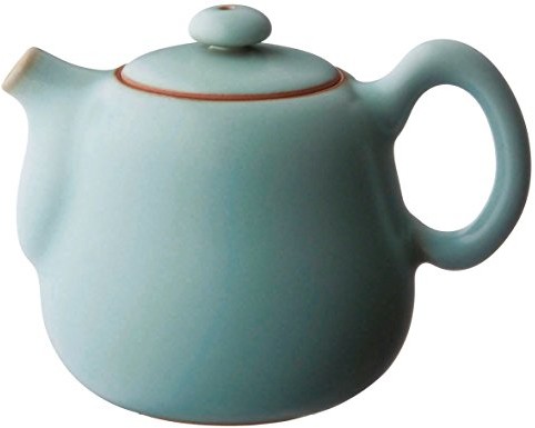TEASOUL Zestaw do herbaty Tea Soul b6021743 lin kroki ceramics Studio contentment porcelana RU dzbanek do herbaty, porcelana, turkusowa, 8,50 x 9,00 x 8,50 cm B6021743