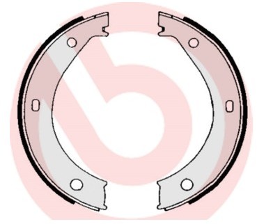 BREMBO Zestaw szczęk hamulcowych, hamulec postojowy S 06 503