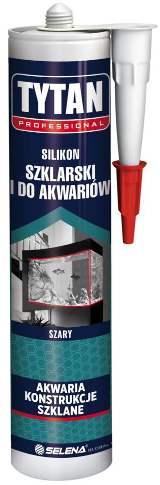 Tytan Silikon SZKLARSKI I DO AKWARIÓW 280 ml Szary