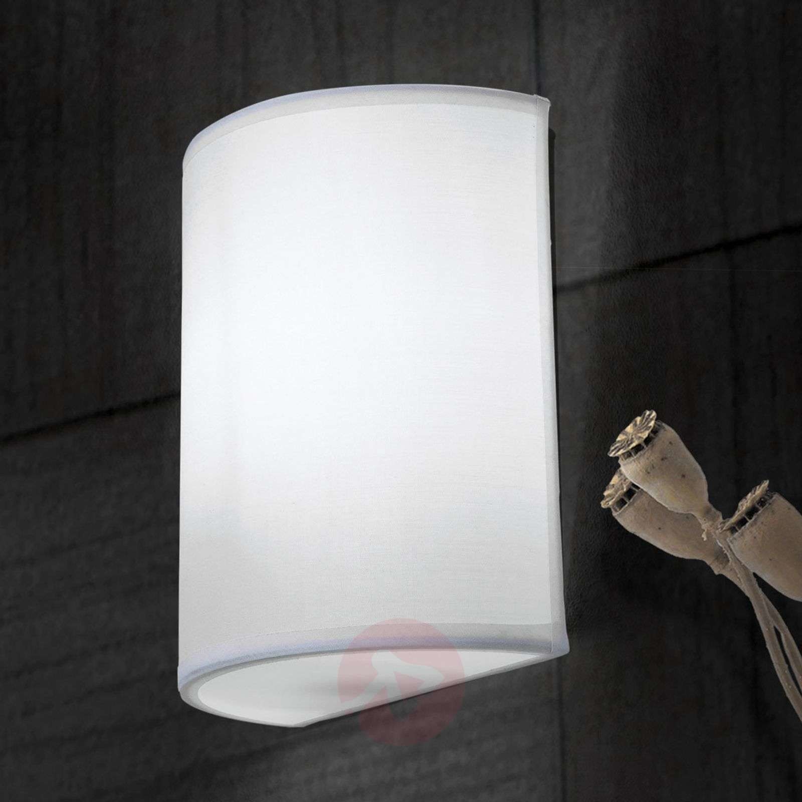Orion Lampa ścienna Ufo z białym lnianym kloszem