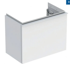 GEBERIT 502.302.01.3 Szafka pod umywalkę kompaktową iCon z jedną szufladą 52 cm x 41,5 cm x 30,7 cm biały lakierowany matowy biały matowy