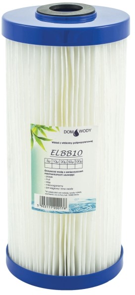 Dom wody Wkład harmonijkowy Dom Wody do filtra BB10 EL 5 mikronów ELBB10-5