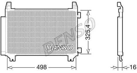 DENSO Skraplacz, klimatyzacja DCN50028