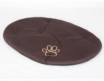 Hobbydog Poduszka dla zwierząt R8 owalna ciemny brąz o wymiarach 83 cm x 60 cm R8 PODCBR2
