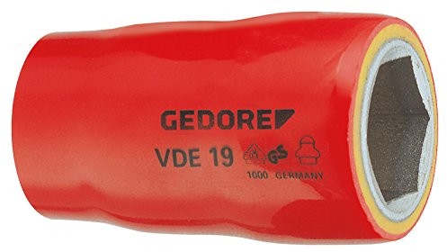 Gedore ' VDE 19 19  VDE nasadka na klucz nasadowy 1/2 19 MM 6123320