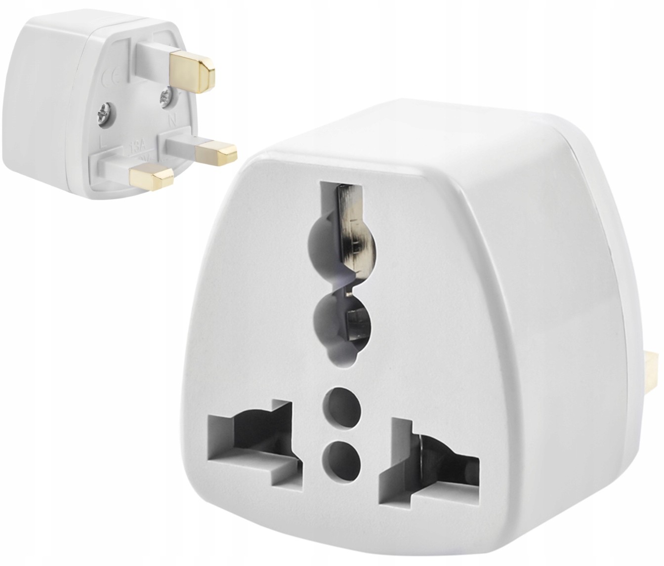 Adapter Angielska Przejściówka Wtyczka Pl Eu na Uk