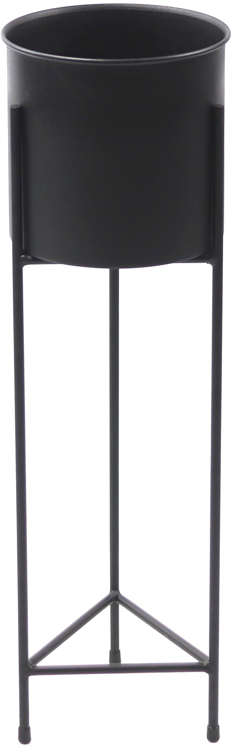 Kwietnik Metalowy Stojak z donicą FIORI 70cm czarny loft 05-11