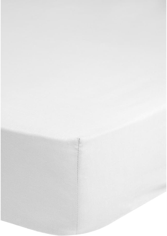 Muller Textiles Emotion Prześcieradło z gumką, jersey, 160/180x200 cm, biały 0200.00.46