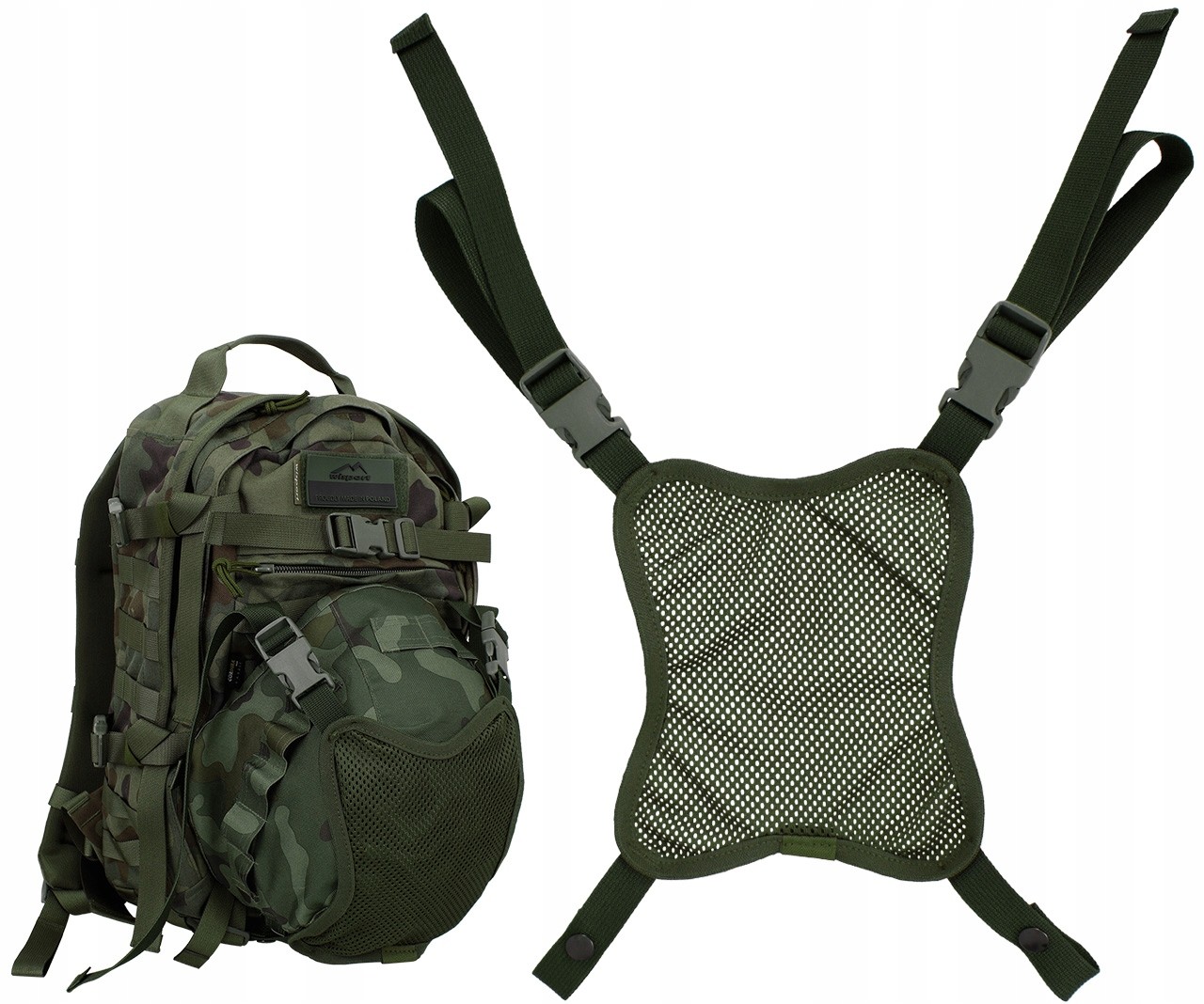 Wisport Uchwyt na Hełm Wojskowy Kask Noszak Olive