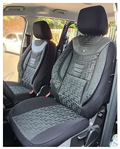 BREMER SITZBEZÜGE BREMER SITZBEZÜGE Pokrowce na siedzenia kompatybilne z Renault Grand Scenic JZ kierowcą i pasażerem od 2009 - 2016 907 czarne 4251707693620