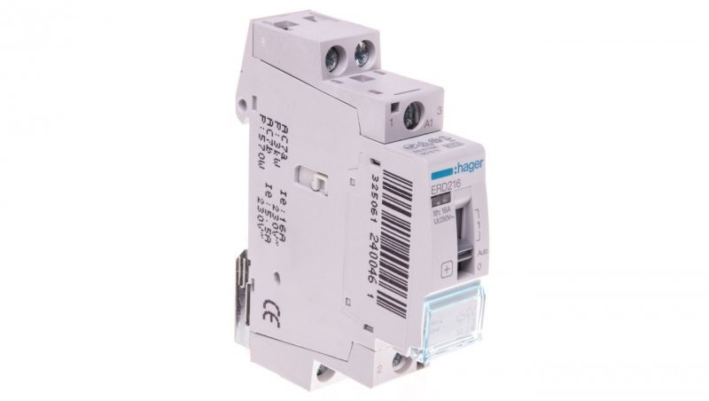 Hager polo Przekaźnik instalacyjny 16A 2Z 24V AC ERD216 ERD216