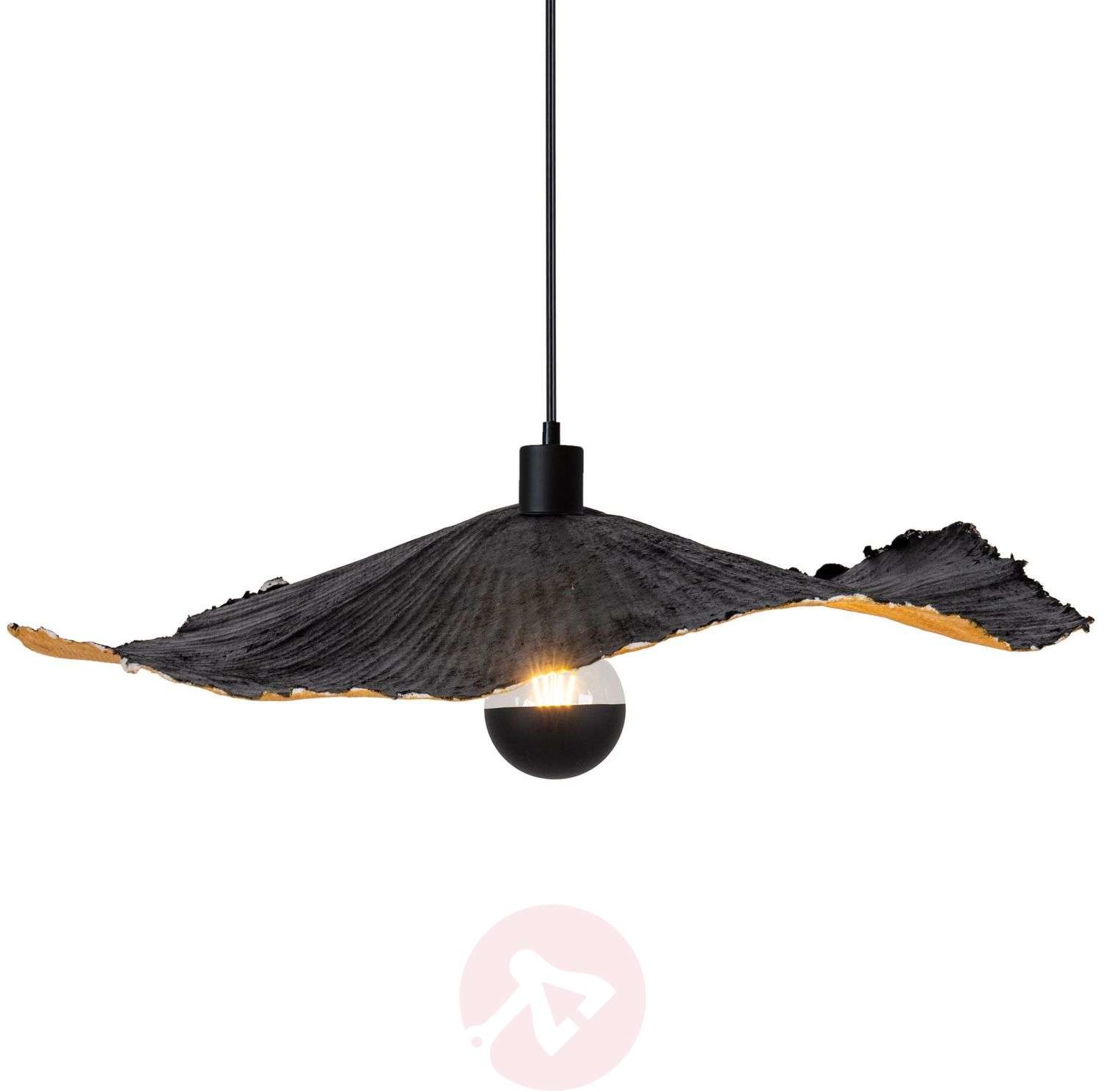 Näve Lampa wisząca Crazy Paper, czarno-złota, 56cm