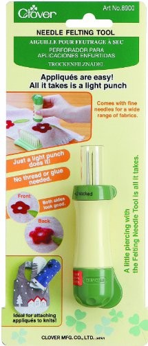 CLOVER Narzędzie do igłowania filcowego, zielone, 1 8900