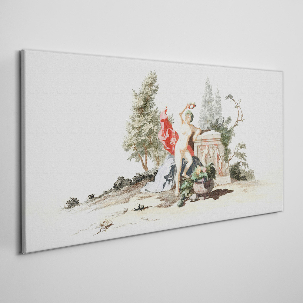 PL Coloray Obraz Canvas starożytność drzewa kobiety 100x50cm