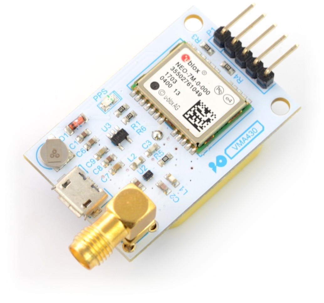 Velleman Velleman VMA430 - moduł GPS / GLONASS u-Blox NEO-7M UART z anteną VEL-13032