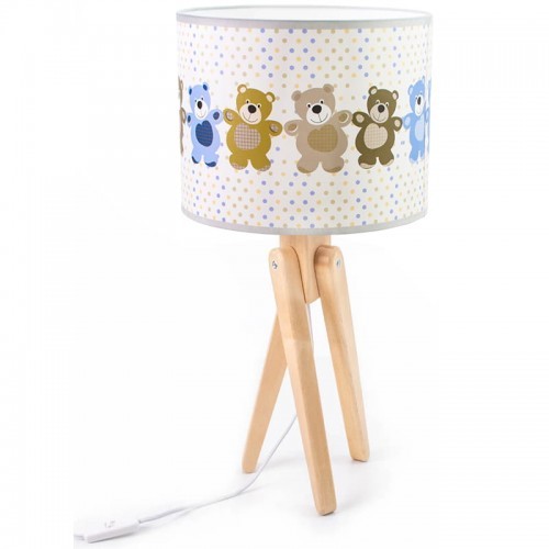 Hellux Trivet naturalny E27 Lampka stołowa dziecięca 421.01.07 421.01.07