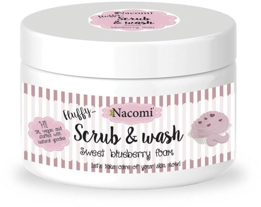 Nacomi Scrub & Wash piankowy peeling do ciała Sweet Blueberry 180 ml
