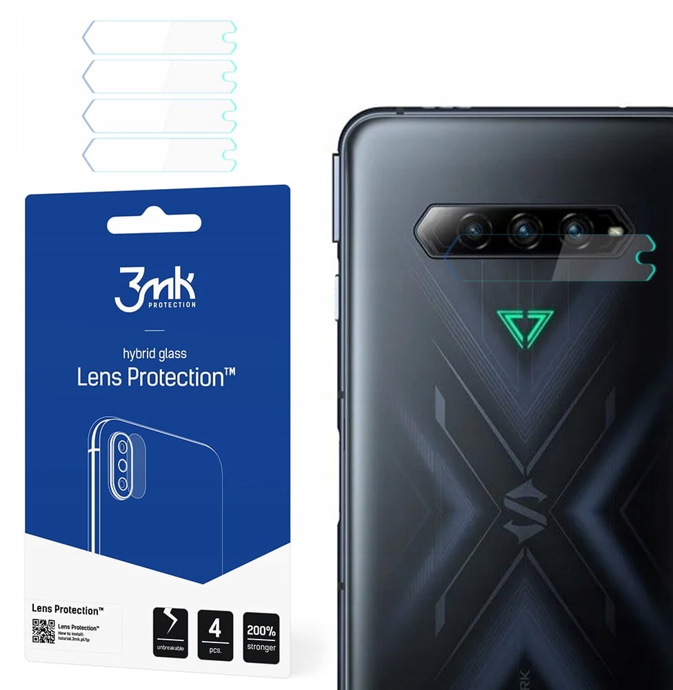 4x Szkło hybrydowe na aparat do Black Shark 4 Pro