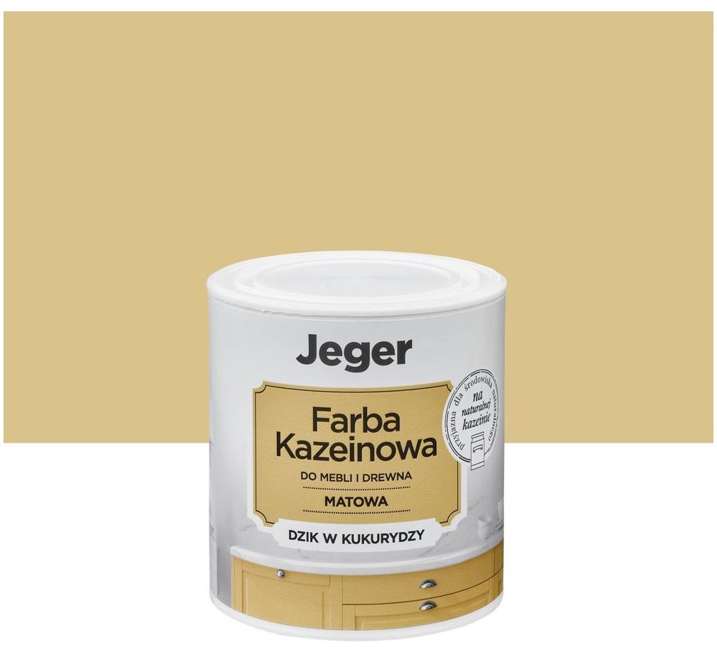 JEGER Farba kazeinowa 0.5 l dzik w kukurydzy matowa Jeger