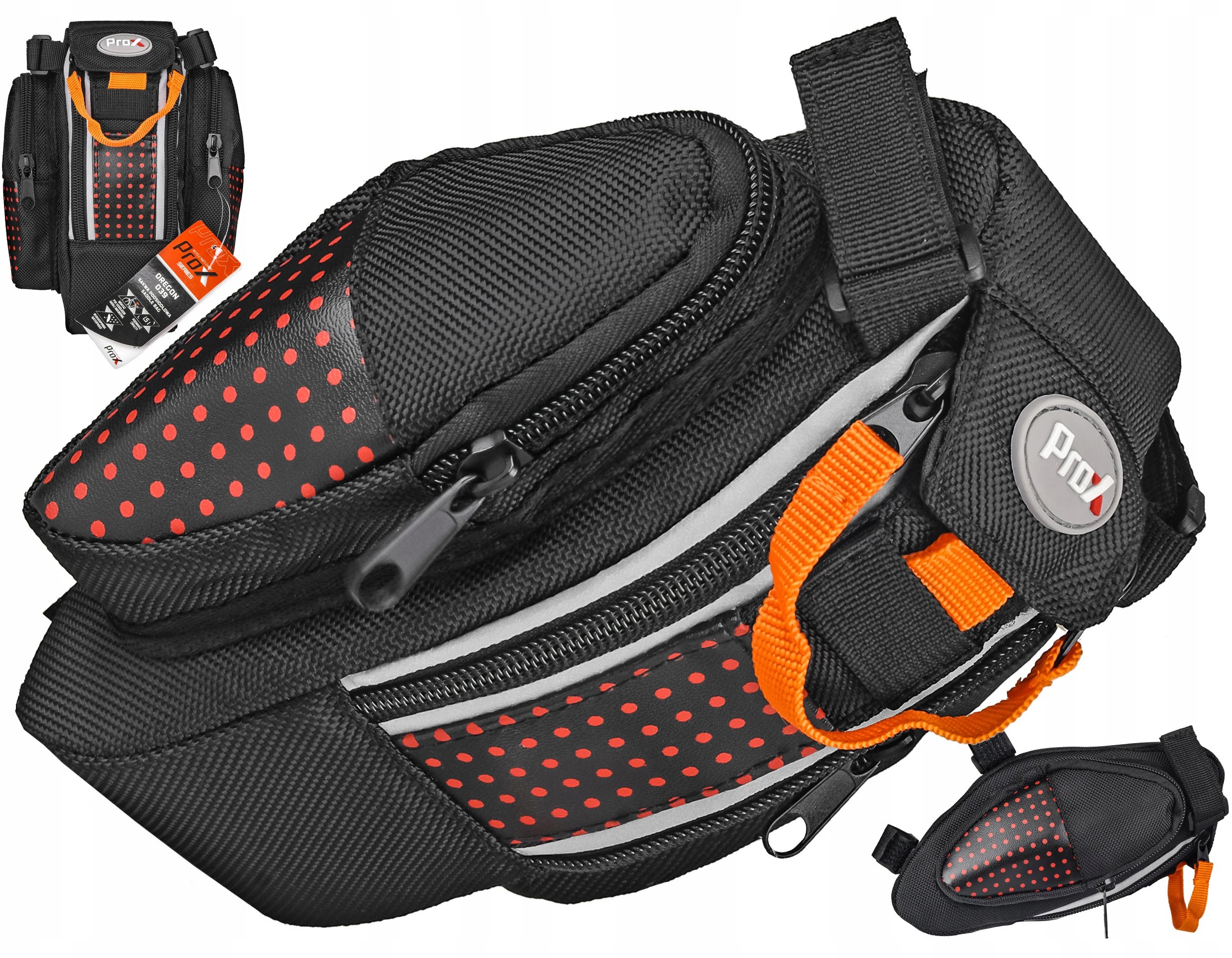 Prox Torebka sakwa pod siodło na rower Czarna 1,5L