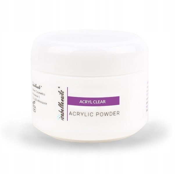 Puder proszek akrylowy akryl 15ml clear przezroczy