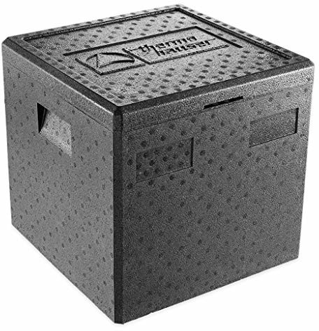 Thermohauser EPP pojemnik termiczny do pizzy, czarny, z pokrywką, 41,5 l 4000249748