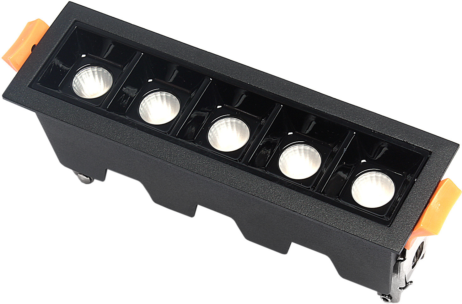 Decorativi Lampa liniowa LED wpuszczana podtynkowa 10W 4000K czarna 581 Decorativi 581