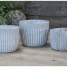 Chic Antique Betonowa Osłonka Na Doniczkę Szara B 65252-15M
