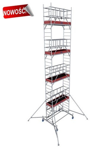 Krause Rusztowanie aluminiowe PROTEC XS wys.rob. 9,80 m (942173)