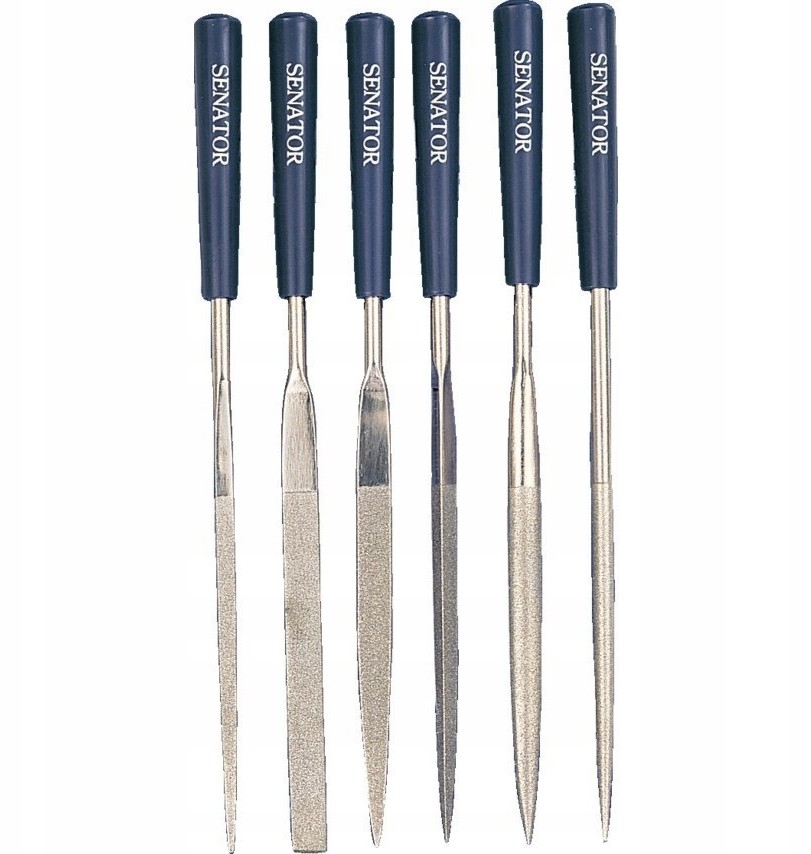Zestaw pilników diamentowych igiełkowych 16cm 6szt