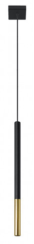 Czarno-złota pojedyncza lampa wisząca - EX719 W1-P11