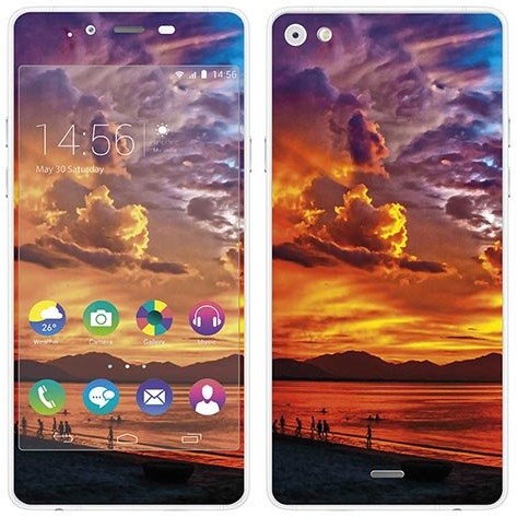 Wiko Royal Sticker Royal tatuaż ścienny RS. 122239 samoprzylepny do Highway Pure z motywem Soleil von Feuer RS.122239