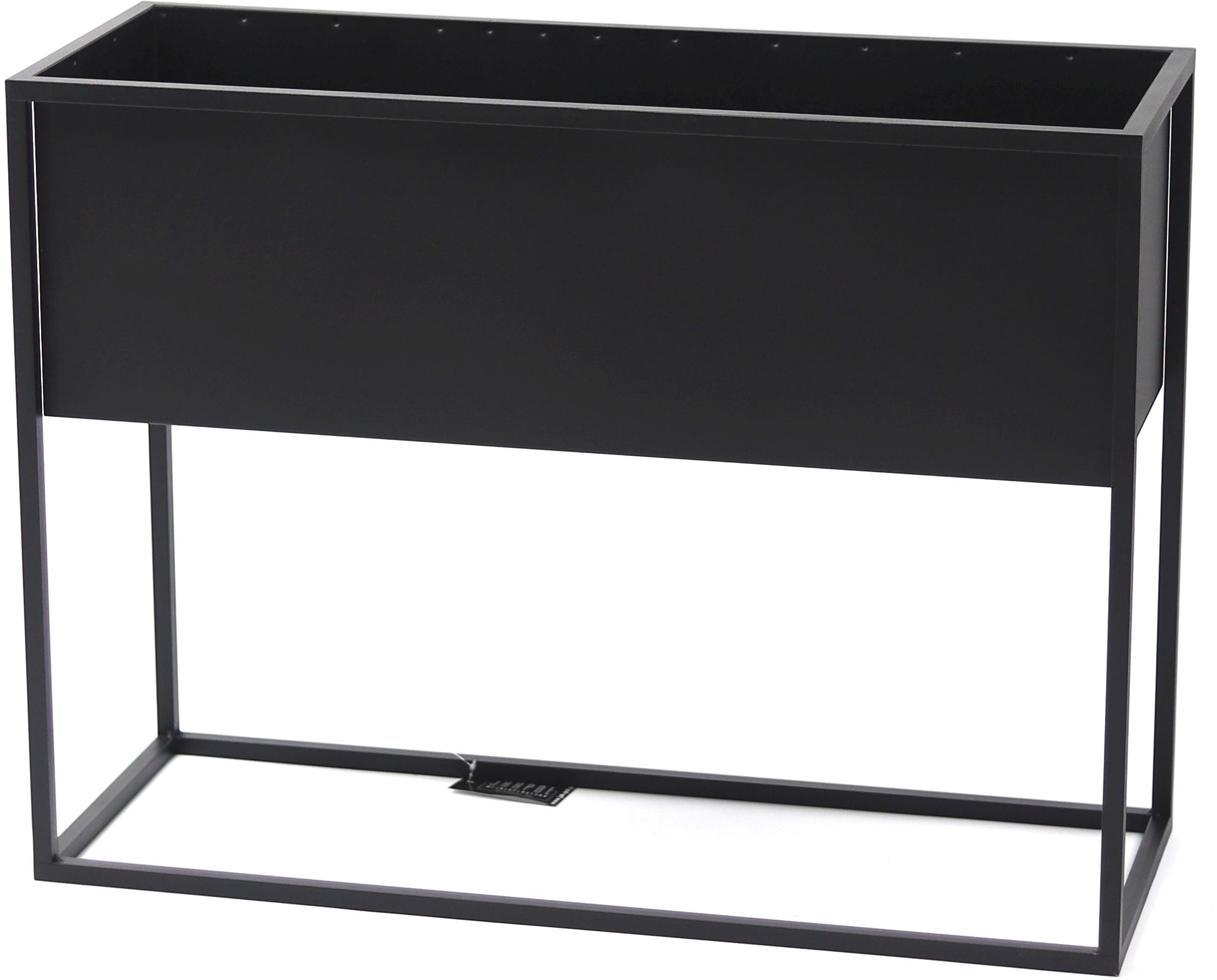 Kwietnik Metalowy Stojak CUBO 60x80x30cm czarny skrzynka loft 05-15