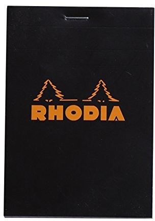 Rhodia notatnik zszyte i mikroperforiert, czarny 122009C