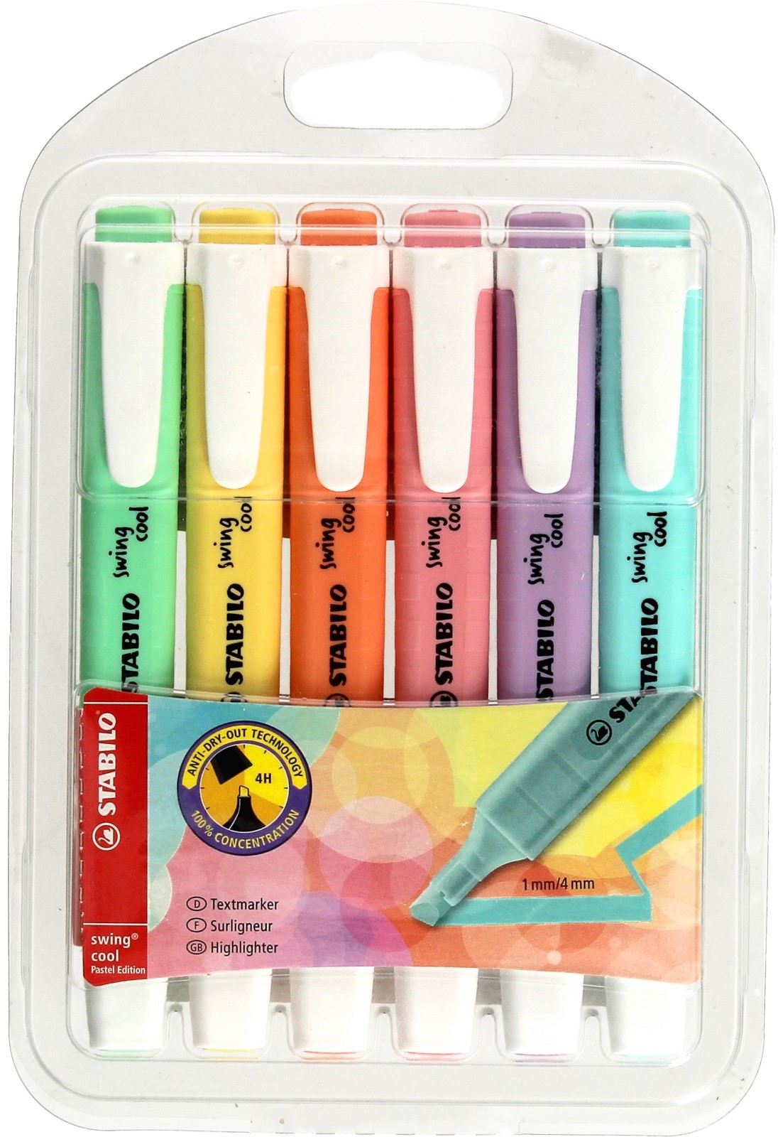 Stabilo SCHWAN Zakreślacze 6kol pastel Swing Cool 275/6-08