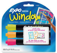 SANFORD Expo Brands Expo Neon Window Markery suchościeralne 3 kol 1752225