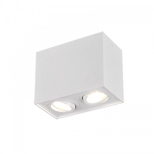 Trio Biscuit Biały mat 2xGU10 Downlight 613000231
