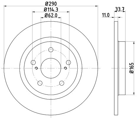 HELLA PAGID Tarcza hamulcowa PAGID 8DD355116-121