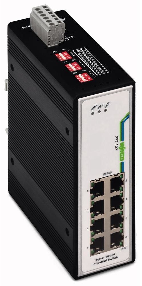 Wago 852-102 9 48 V/DC Ilość portów Ethernet 8 852-102