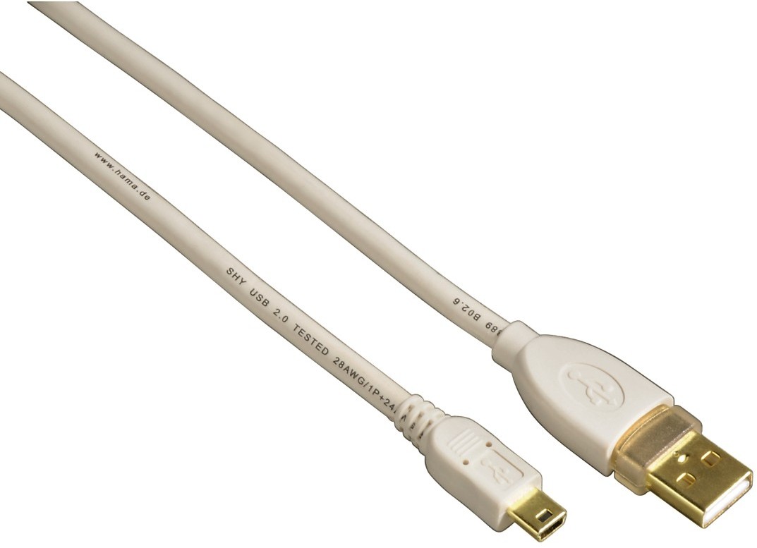 Hama Usb A 2.0 - mini Usb B 1,8 m Techline /