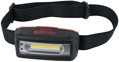 KS Tools KS-TOOLS Stripe-akumulator-głowa lampa LED z czujnikiem ruchu, 220 lumenów, 1 sztuki, 550.1236