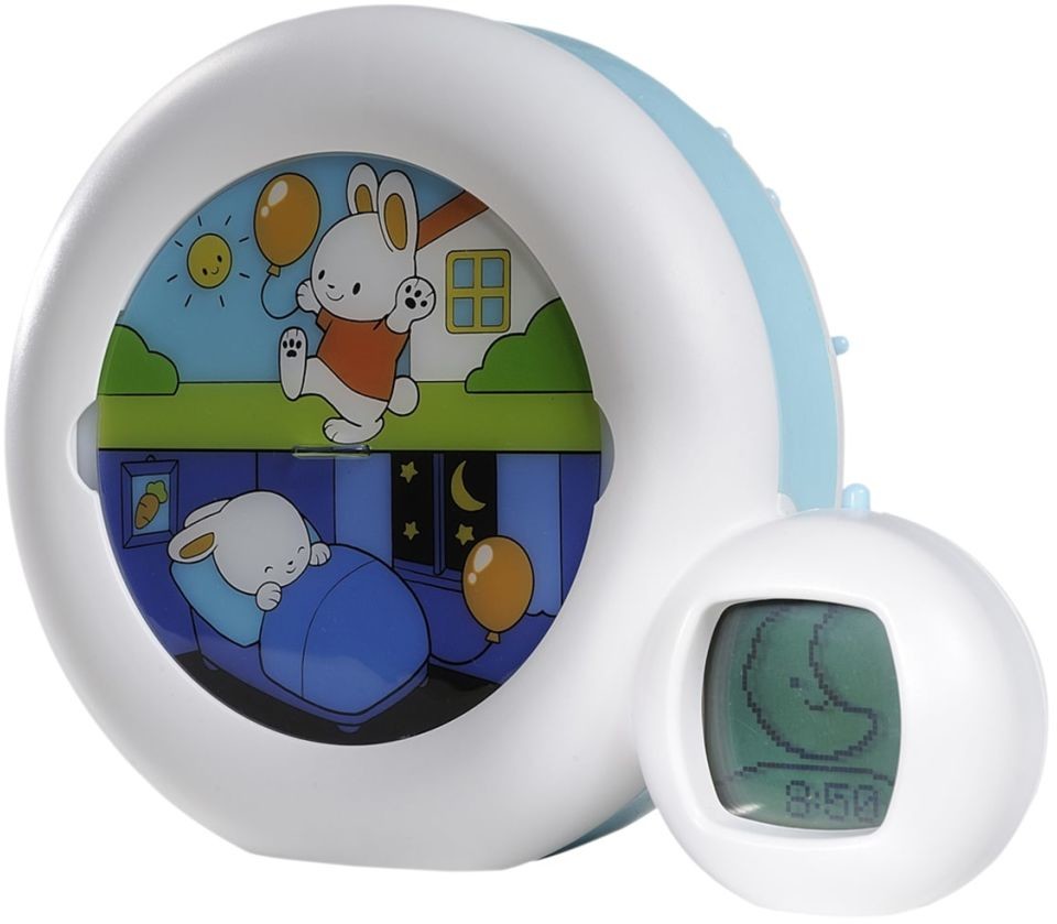 P.I.E.N Claessens'Kids Zegar do nauki snu i wstawania Kid'Sleep Moon, niebieski 0014