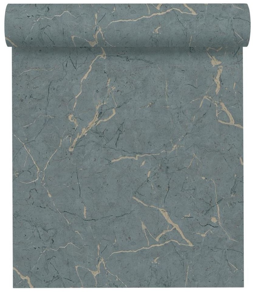 A.S. Creation Tapeta Metropolitan 378551 zielona winylowa na flizelinie