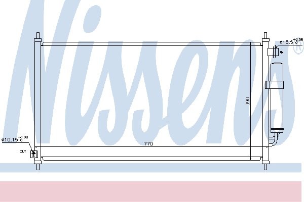 NISSENS Skraplacz, klimatyzacja NISSENS 940237