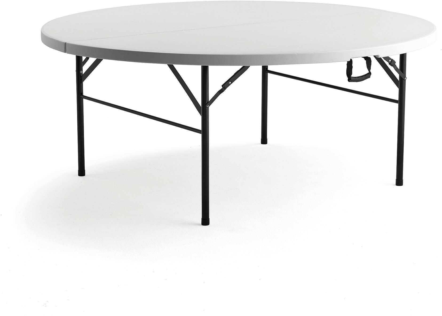 AJ Produkty Okrągły, składany stół plastikowy MIKA, 1830 mm