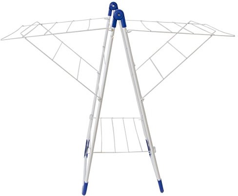 MSV 130051 stojak na pranie wykonana ze stali/polipropylenu, 94 x 78 x 61 cm, 13 m, biały/niebieski 655/130051