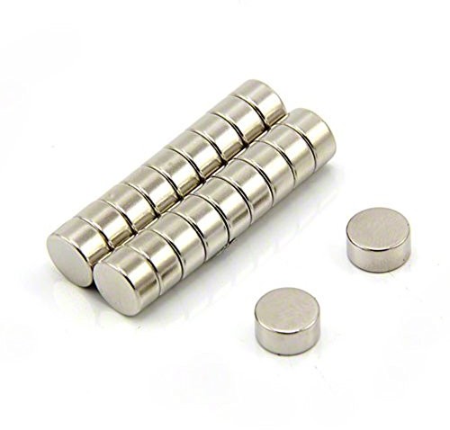 first4magnets Magnes Expert 10 mm średnicy x 5 mm grubości Ultra wysoka wydajność N52 magnes neodymowy - 3,2 kg pociągnięcie (opakowanie 10 sztuk) F645-N52-10