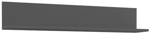 shumee Półka wisząca Szary mat